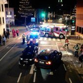 Verkehrsunfall mit drei Fahrzeugen  in Lauterach