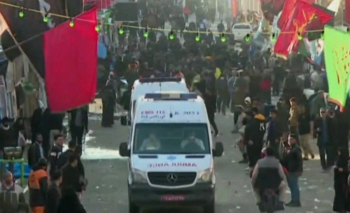 Viele Tote und Verletzte nach Anschlag am Todestag des iranischen Generals Ghassem Soleimani in dessen Heimatstadt Kerman.apa/iran press