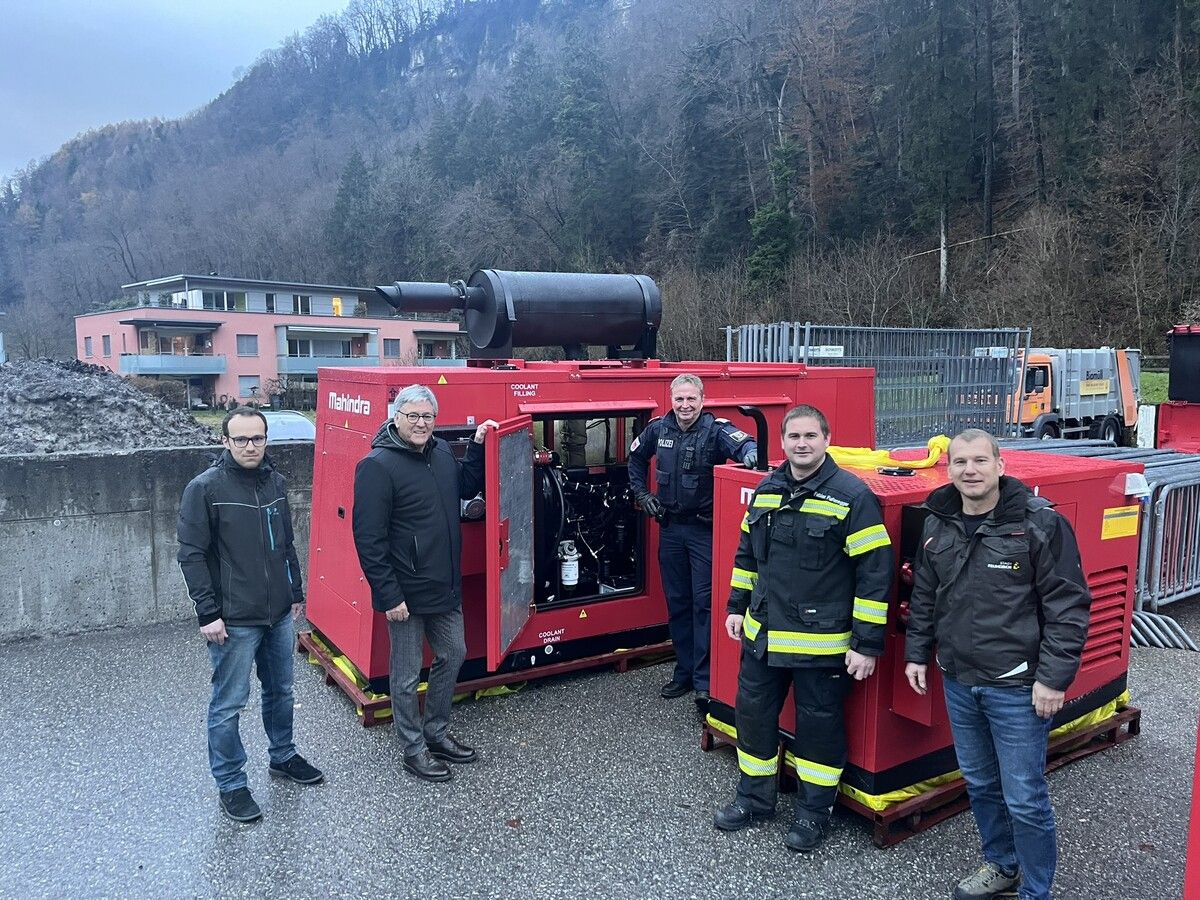 Vier neue Notstromgeneratoren wurden von der Stadt Feldkirch angeschafft. stadt