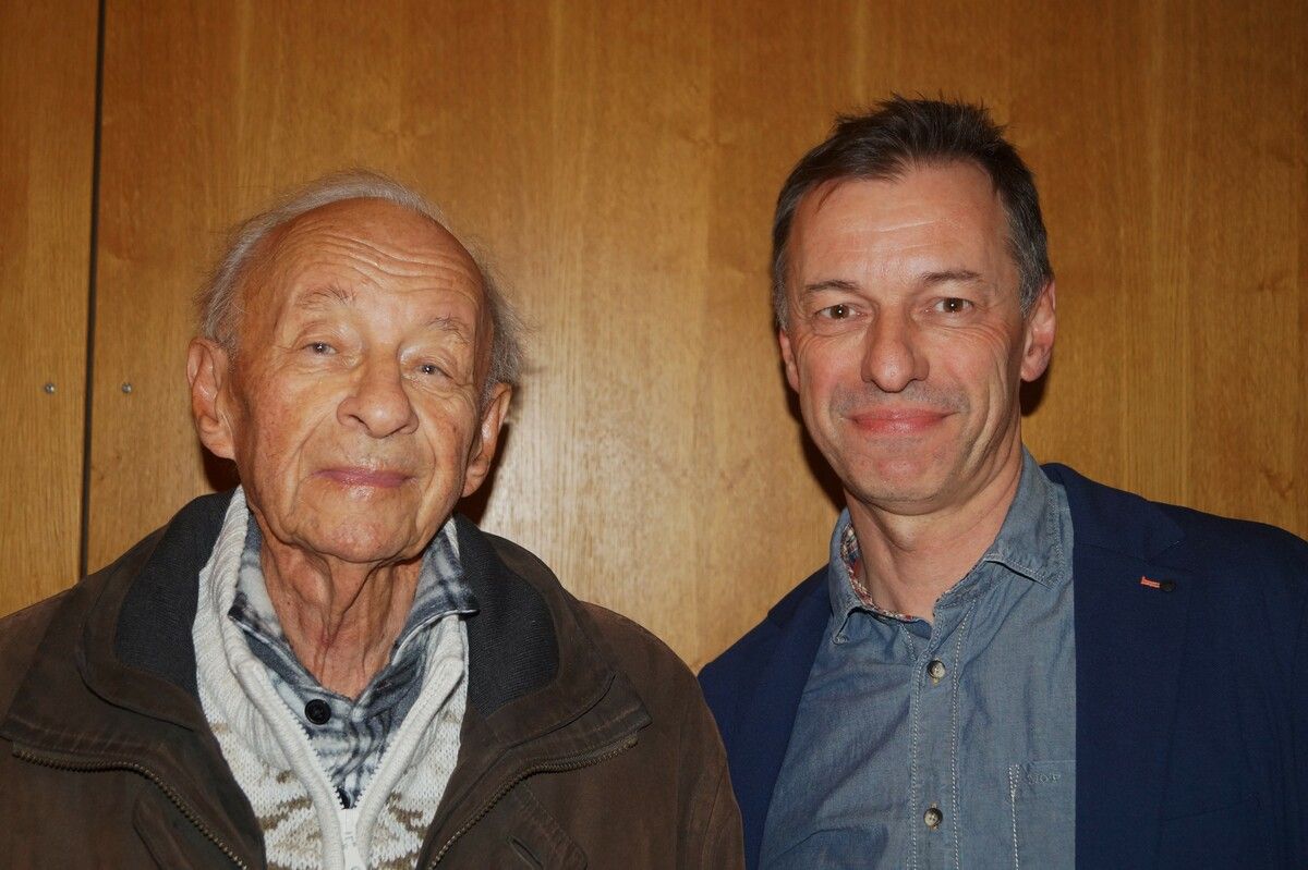 Zeitzeuge Werner Weber, mit Sohn Wolfgang, war damals 14 Jahre alt.
