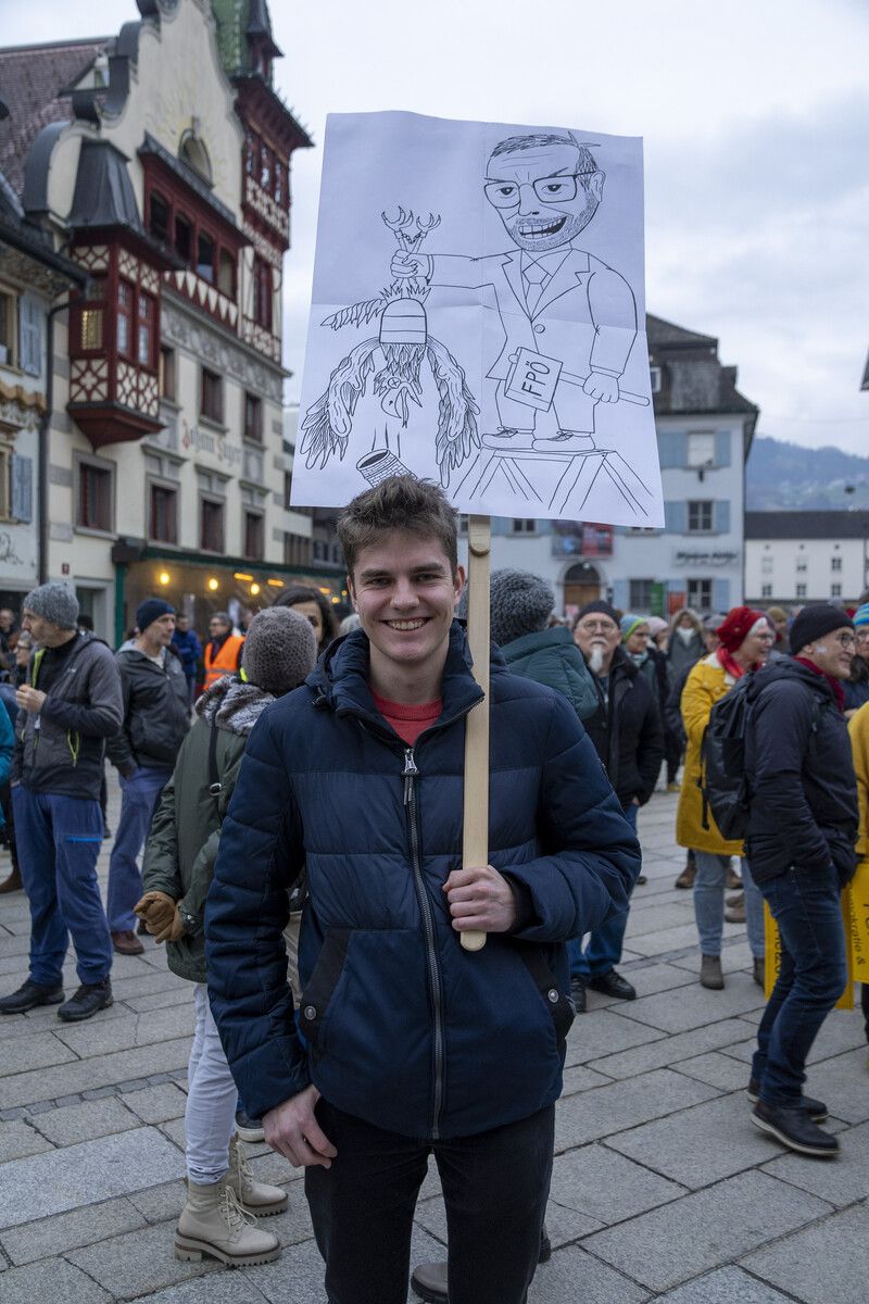 Alexander Eberle ist aus Lauterach angereist. VN/Paulitsch