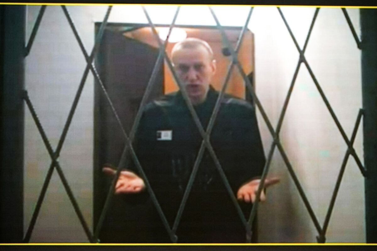 Alexej Nawalny im Gefängnis. AP