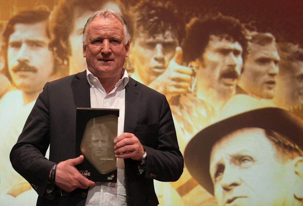 Andreas Brehme im Jahre 2019 anlässlich einer Ehrung durch den DFB.afp