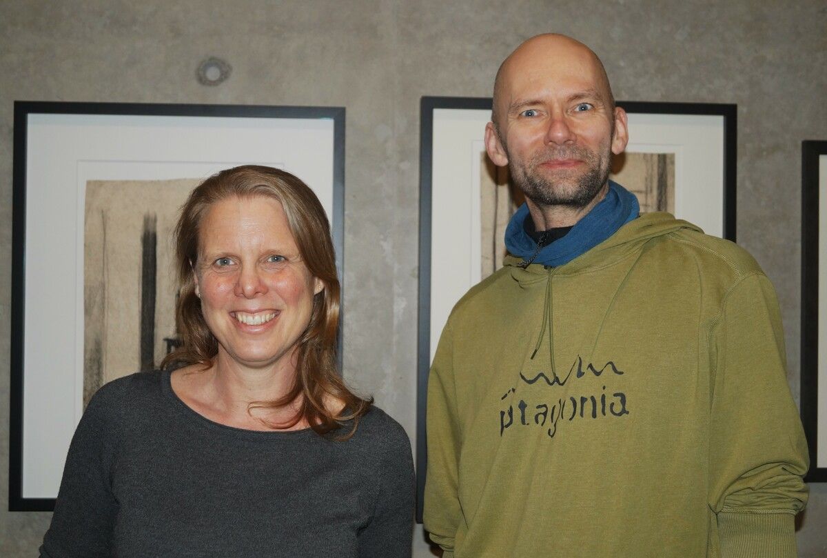 Anja Lorenzen und Markus Wolter reisten für die Ausstellung aus Aachen an.