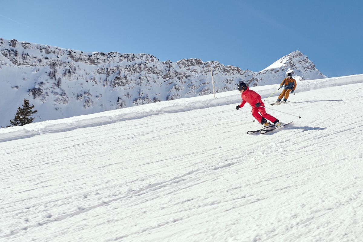 Auch wenn es im Tal nicht immer so aussieht: Hoch am Berg sind die Bedingungen für Skisport nach wie vor bestens. Alpenregion Bludenz/Kaiser