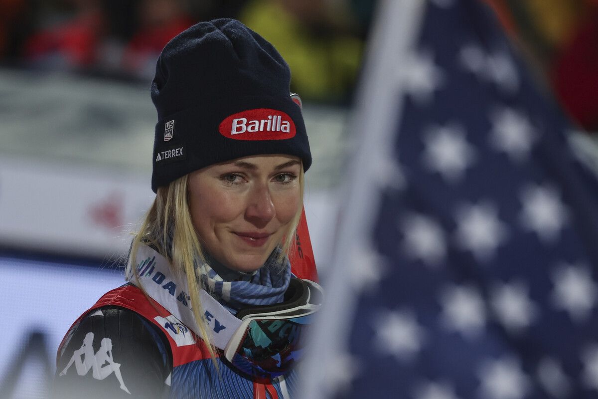 Auf dem Weg zurück, aber noch nicht renn-fit: US-Star Mikaela Shiffrin.ap