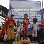 Ski-Rennläufer in Faschina am Start
