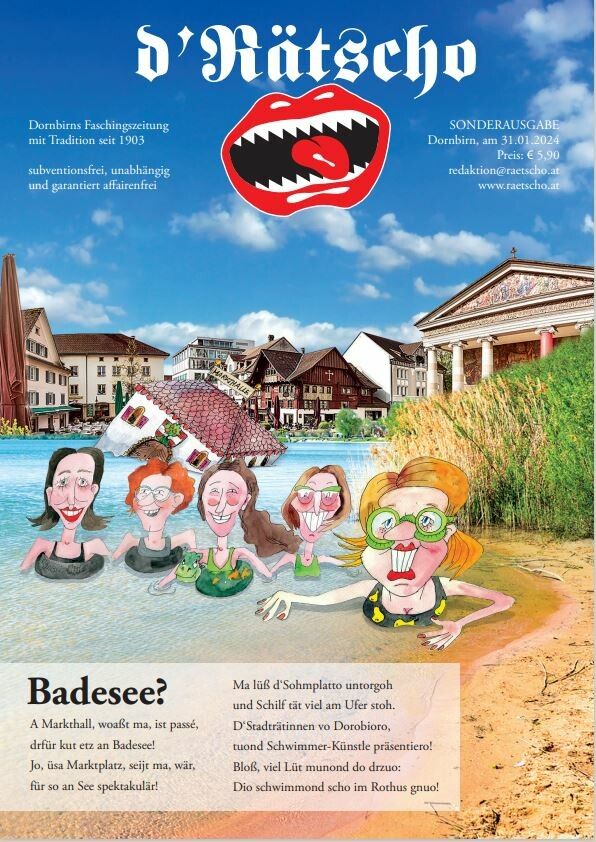 Das Titelblatt der neuen Faschingszeitung „d’Rätscho“.