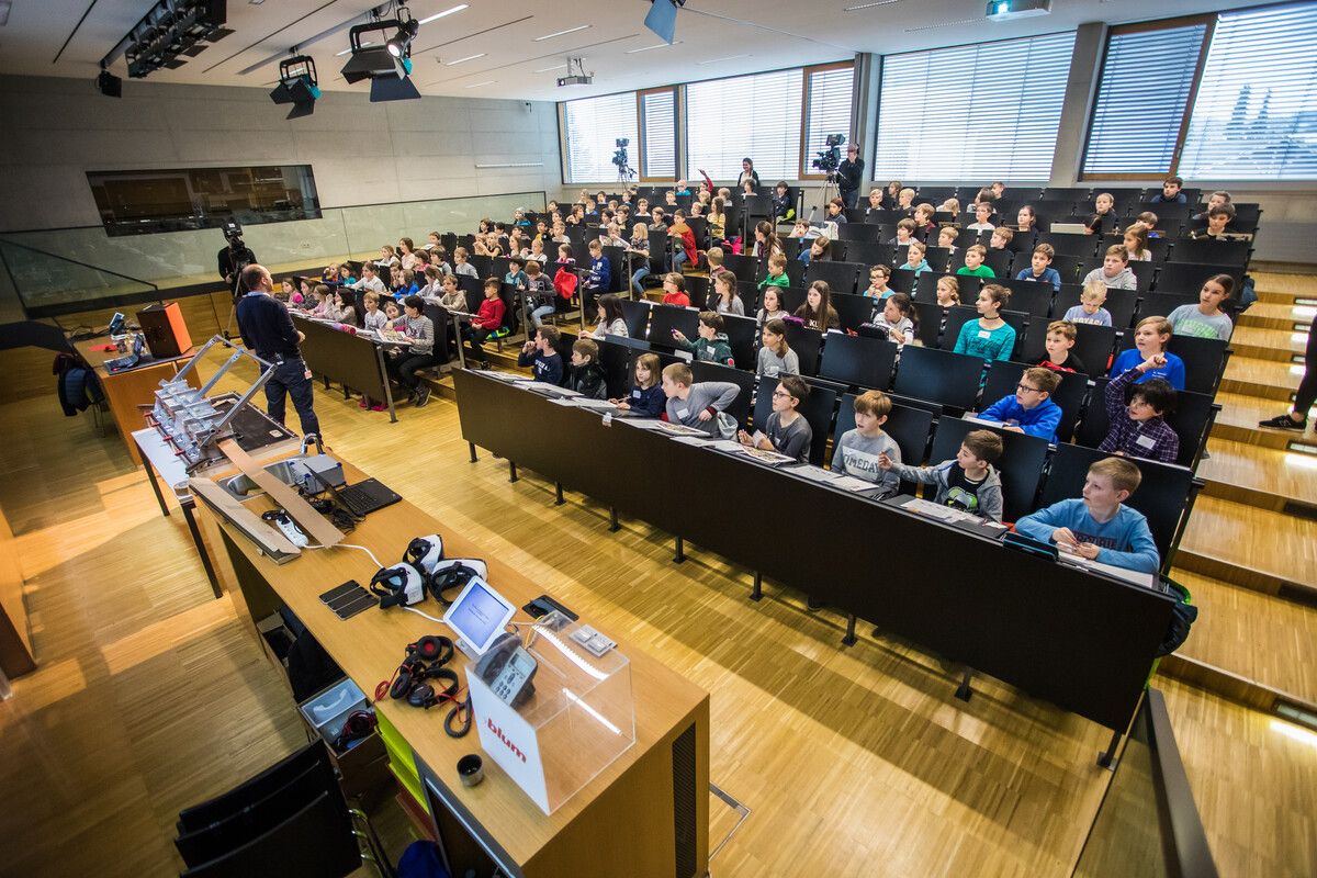 Der Auftakt zum Kinderuni-Sommersemester findet am 28. Februar statt. VN/Steurer