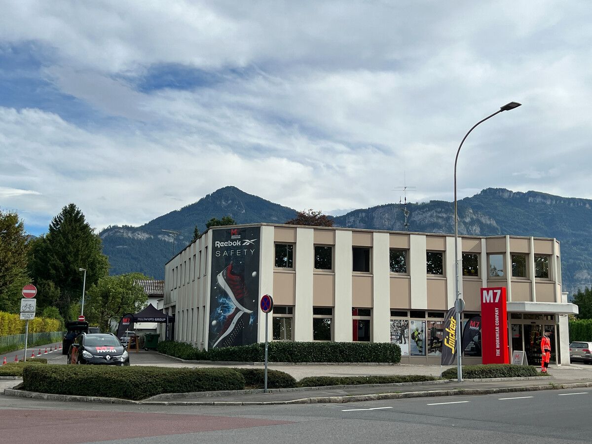 Der Stammsitz von M7 Workwear befindet sich in der Dornbirner Messestraße 7. Fa