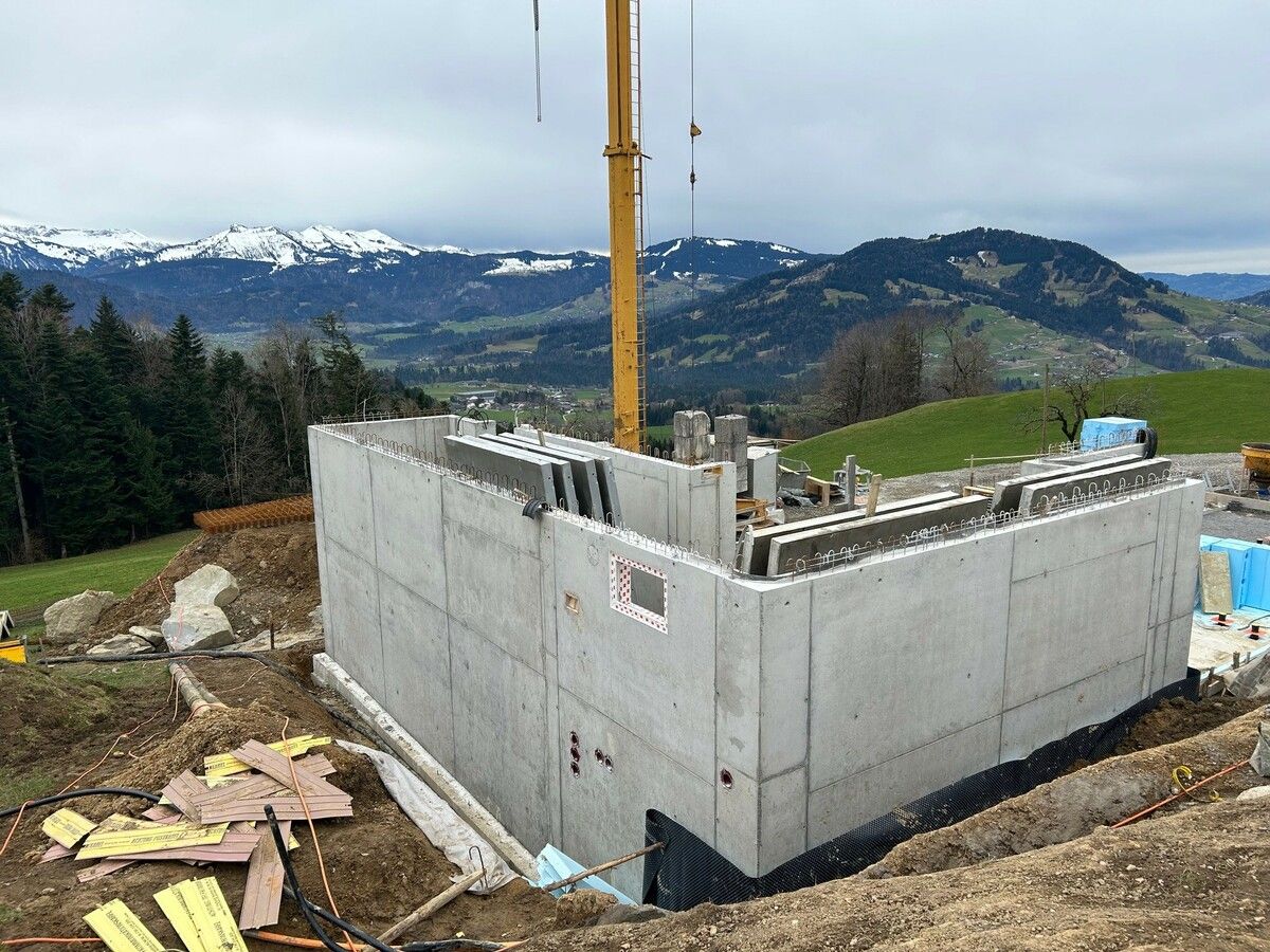 Die Arbeiten auf der Baustelle sind mittlerweile eingestellt.