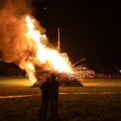 Drei Funken treiben den Winter in der Leiblachtalgemeinde aus