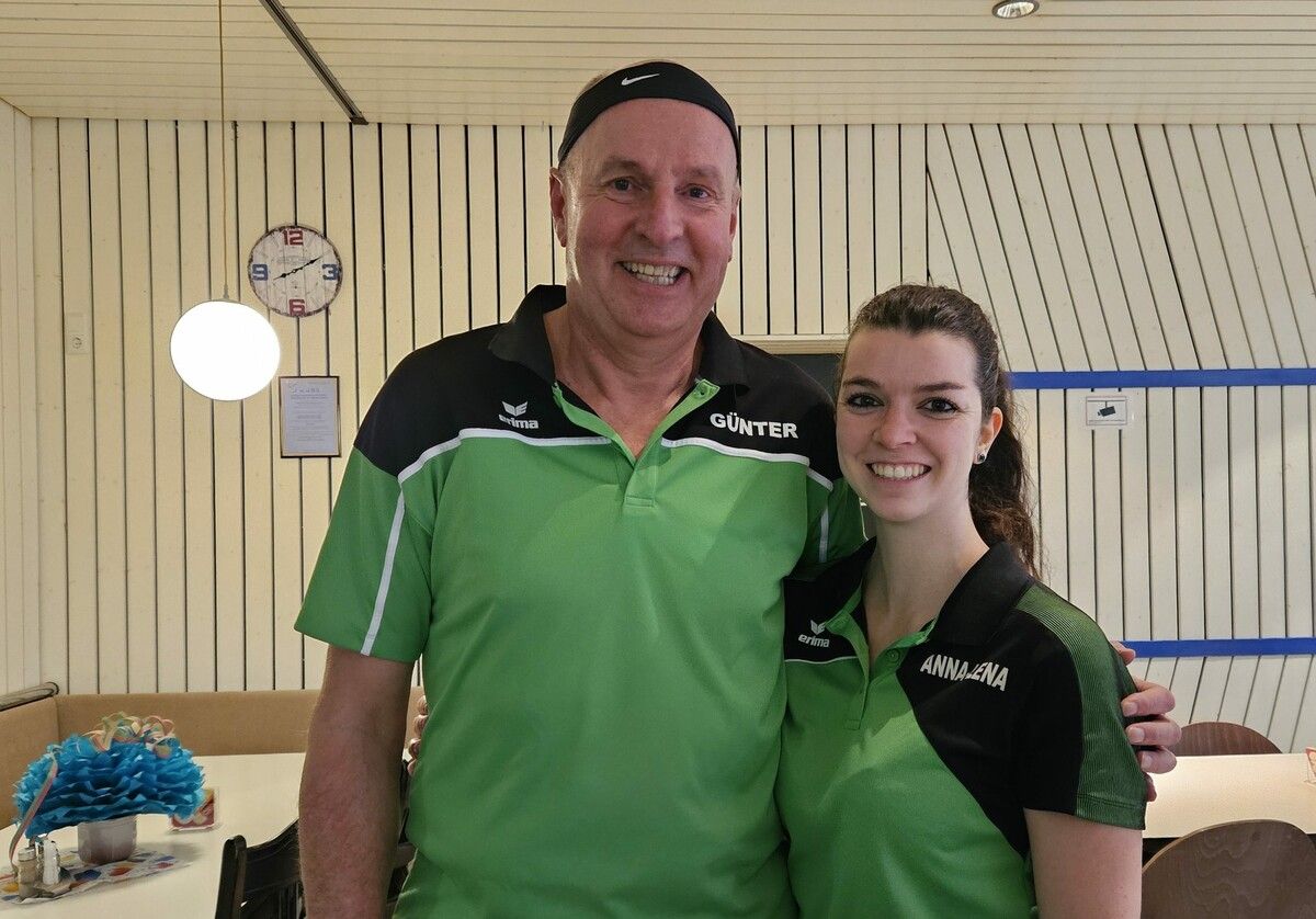 Die neuen Mixed-Meister Günter Broger und Anna-Lena Fertschnig. vbfk