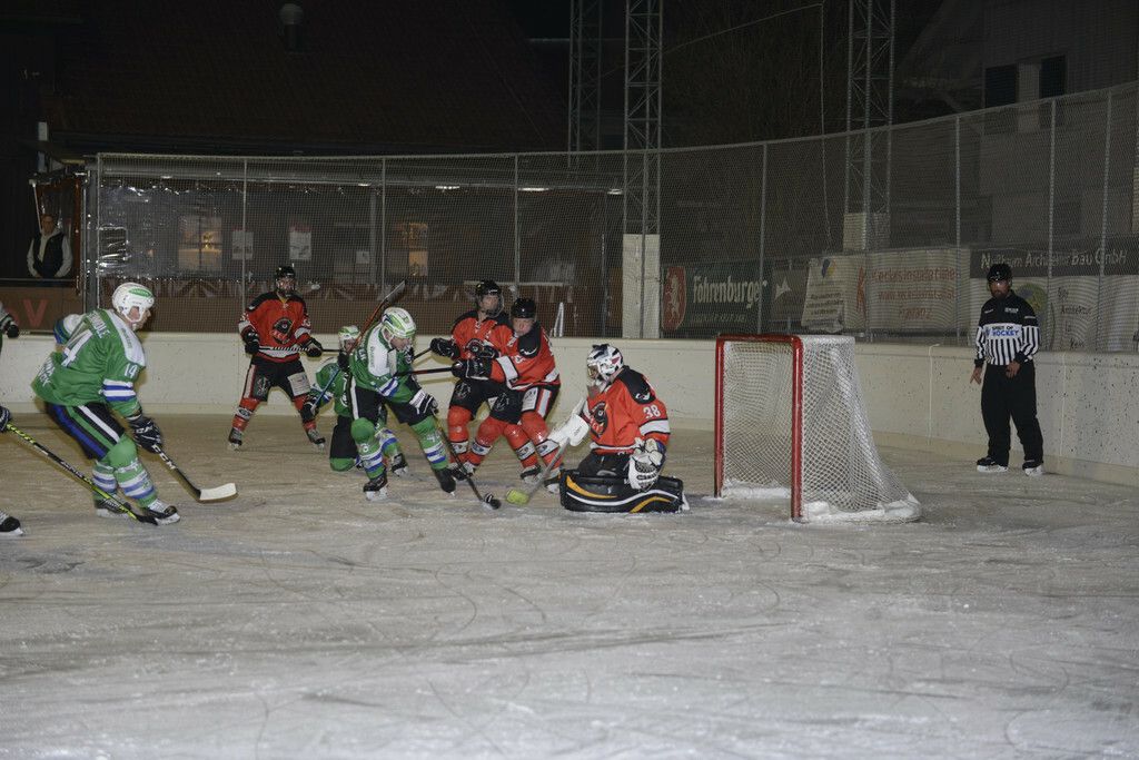 Elegante Puckführung: Die Spieler beider Teams demonstrierten ihr Können auf dem Eis. Friedl Fels