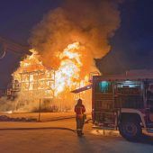 Hotel in Flammen