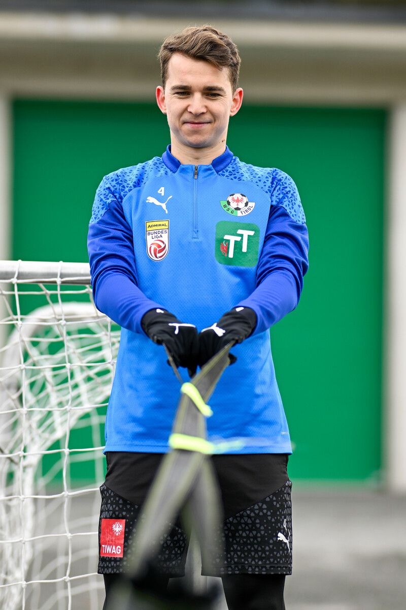 Gut gelaunt zeigte sich Valentino Müller in der Vorbereitung. Der Kapitän ist wieder voll fit für das Frühjahr.Gepa