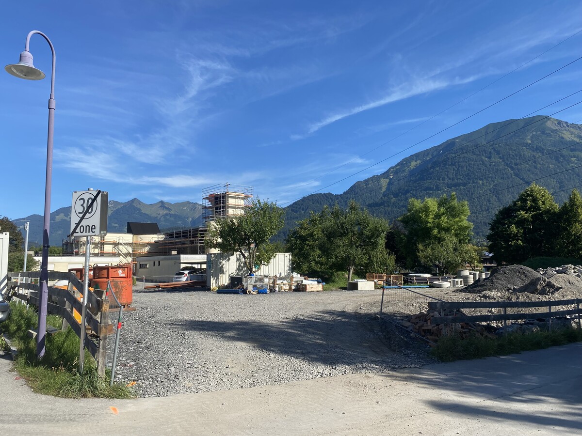 Hier soll das neue Familienhaus entstehen. VN/JUN
