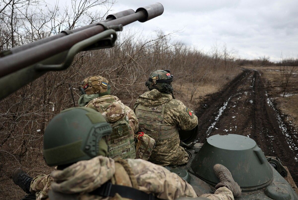Im Einsatz für die Ukraine: Die 93. selbstständige mechanisierte Brigade in der Region Donezk. AFP