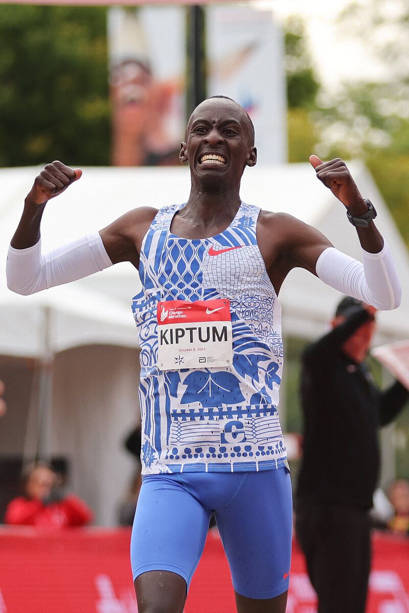 Im Oktober noch als Weltrekordler gefeiert worden: Kelvin Kiptum.afp