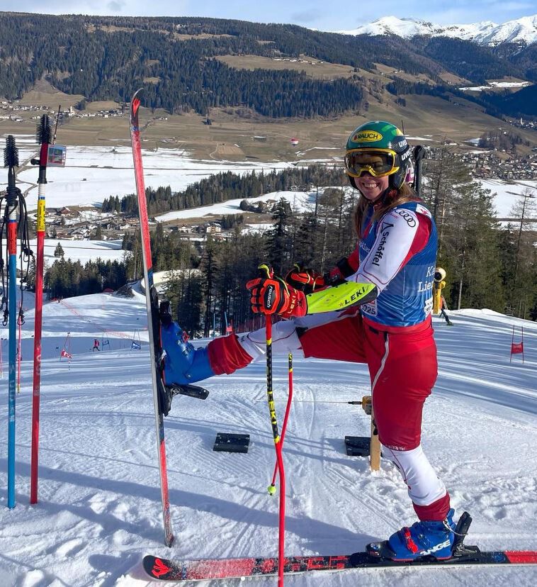 In Südtirol trainiert Katharina Liensberger für die letzten Saisonrennen.VN