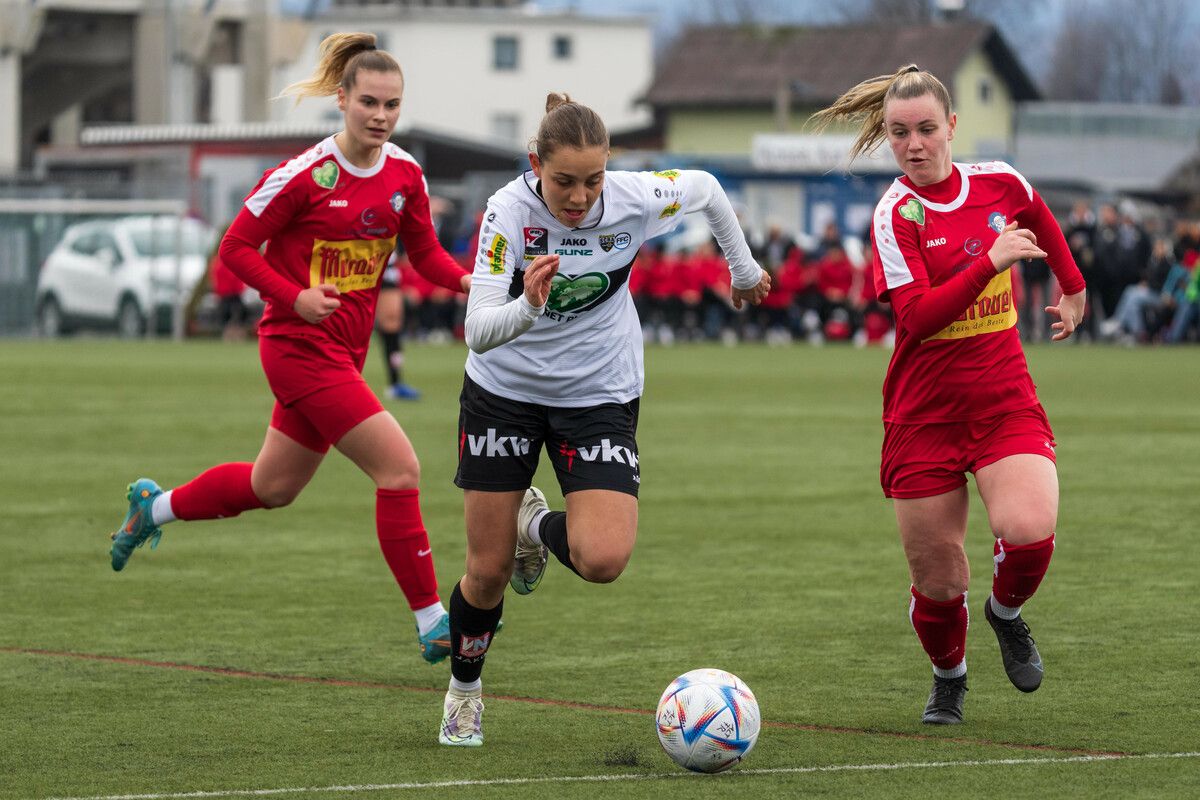 Linda Natter fehlt nicht nur ihrem Team Altach/Vorderland, auch ihre WM-Teilnahme mit der ÖFB-Mannschaft ist nach der Kreuzband-Verletzung fraglich.VN-Stiplovsek