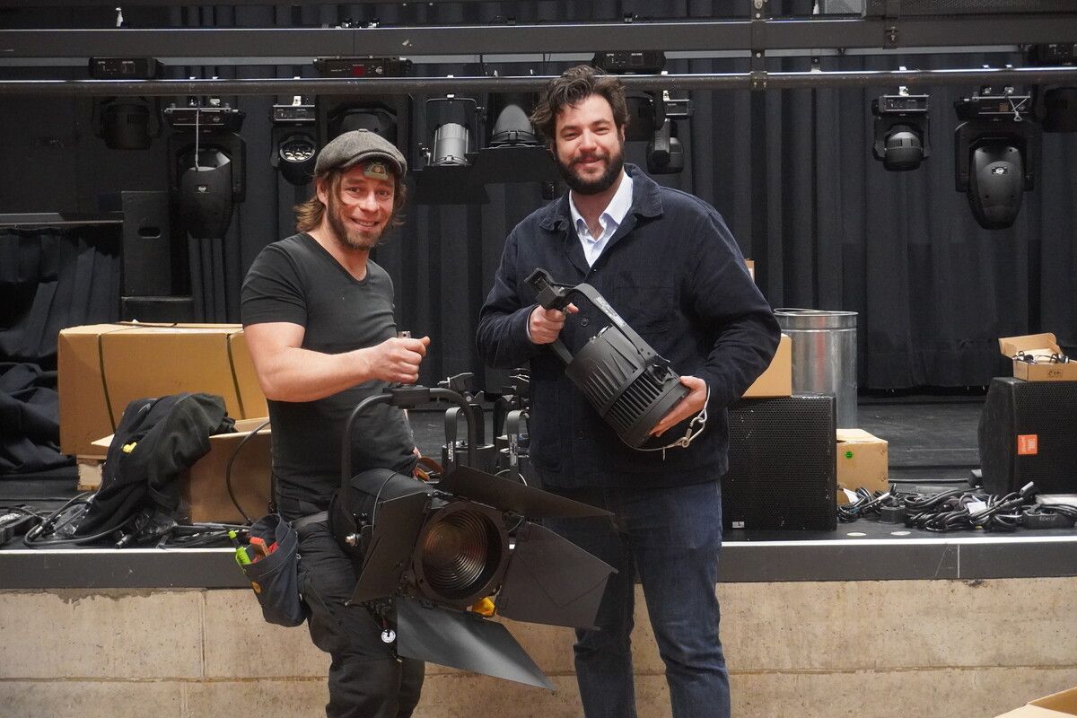 Manuel Schwald und Cenk Dogan legten Hand an.Stadt Bludenz
