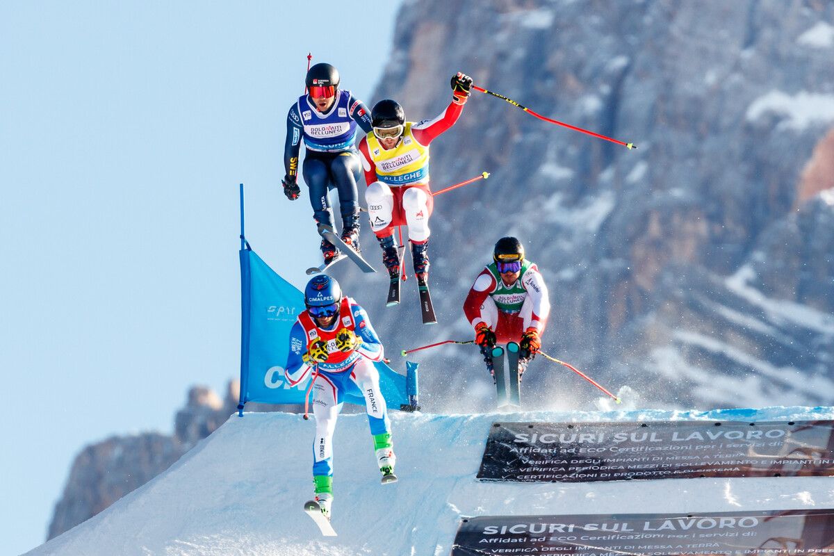 Mathias Graf (r.) im Achtelfinale, wo er als Drittplatzierter ausschied.gepa