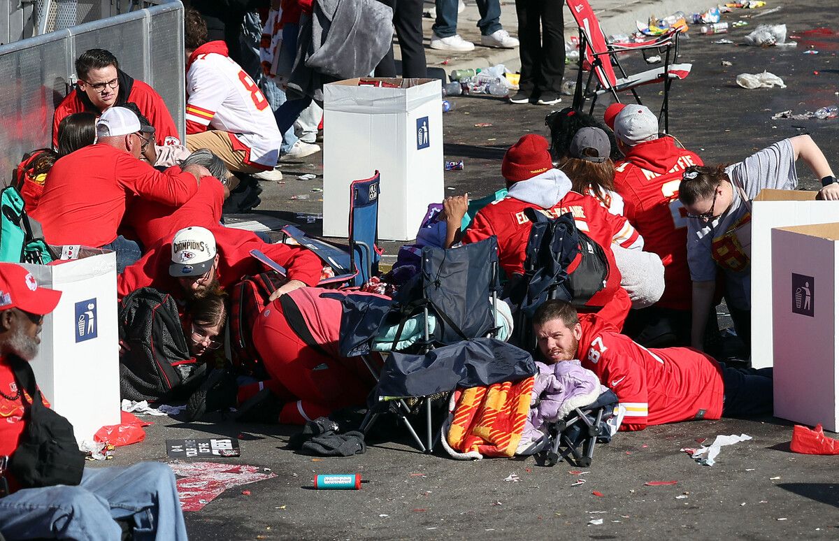 Nach Schüssen bei der Super-Bowl-Parade wurden Jugendliche verhaftet. AFP