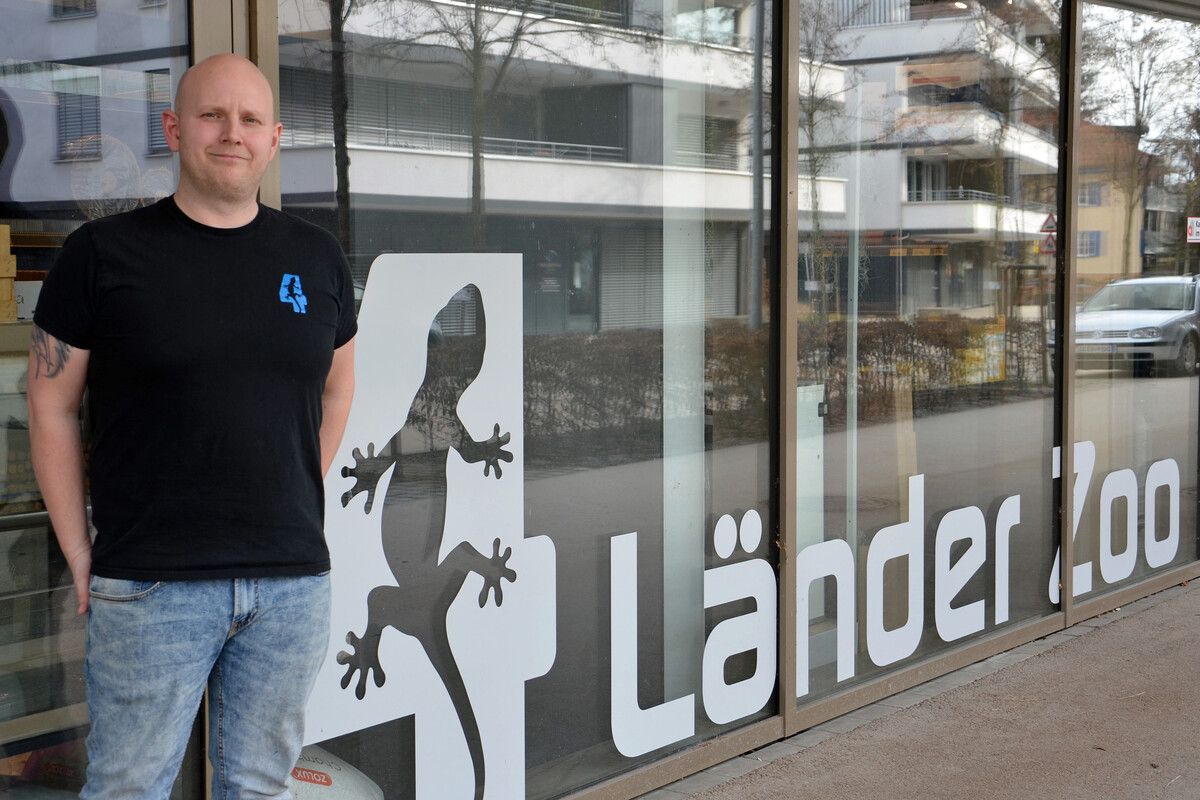 Øystein Julsrud führt in Lauterach ein Fachgeschäft für Aquaristik und Terraristik. HRJ