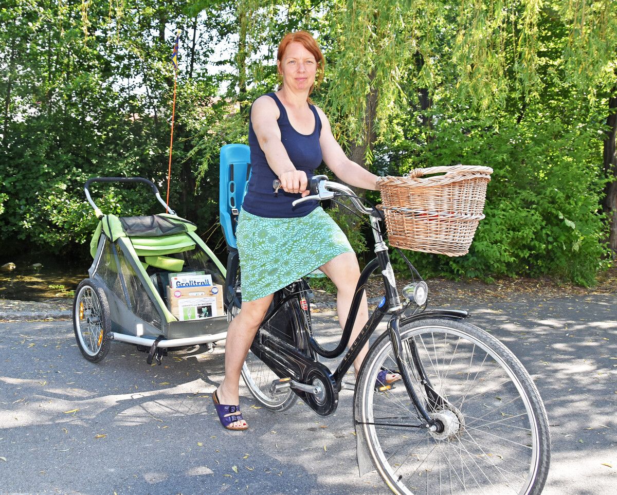 Sandra Rädler-Rüscher brachte als Bibliothekarin die Bücherkiste zu den Kindern. B. harD