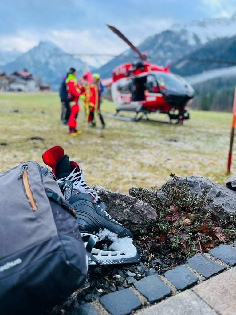 Ungewöhnlicher Einsatz für die Bergwacht Hinterstein. bergwacht Hinterstein