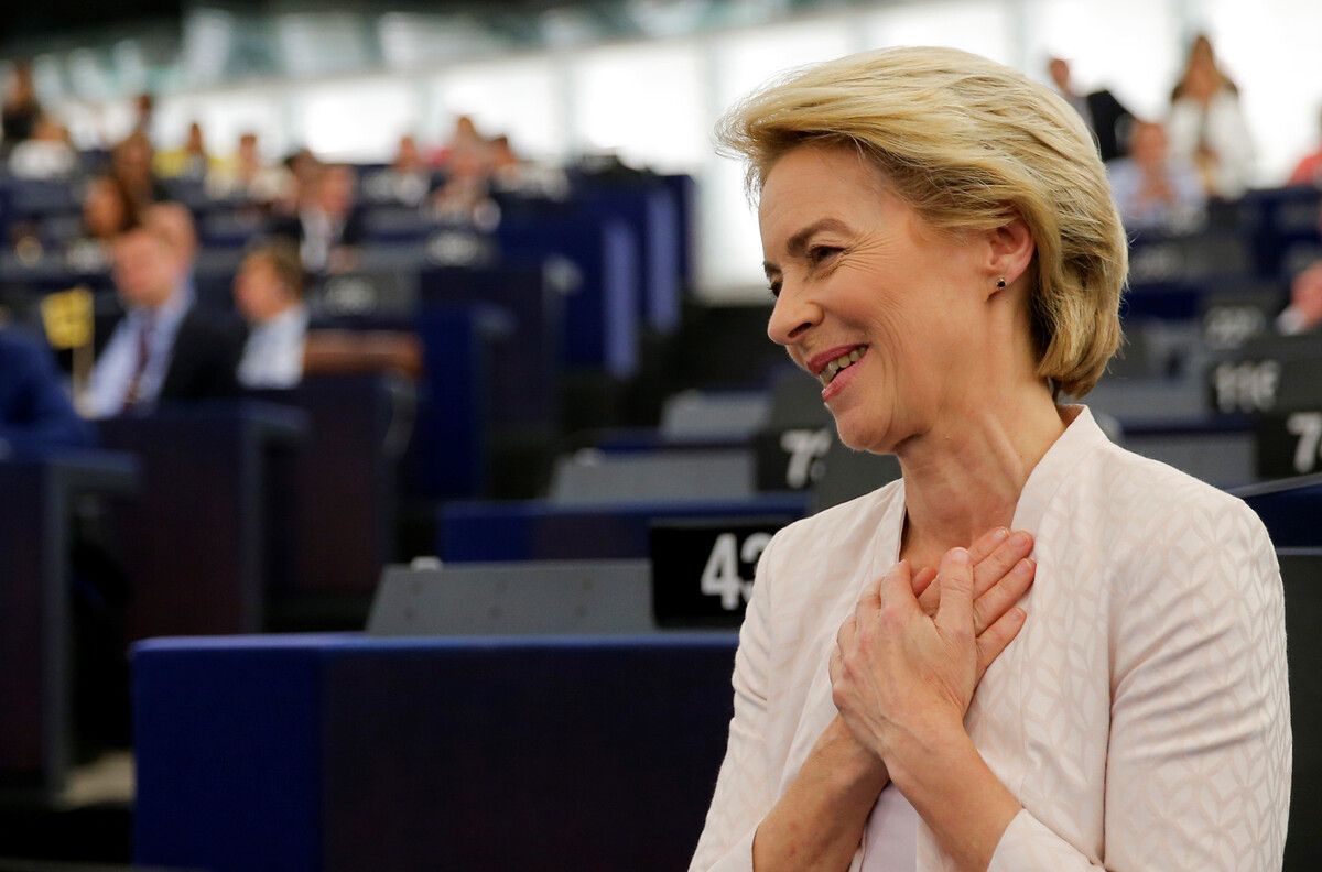 Von der Leyen nach ihrer Wahl zur Kommissionspräsidentin 2019.Reuters