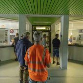 Schach dem Lkw-Stau vor Güterbahnhof Wolfurt