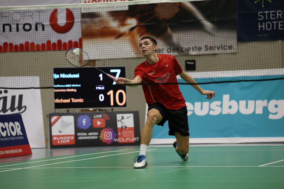 Youngster Ilija Nicolussi konnte erstmals ÖBV-B-Kaderspieler Michael Tomic bezwingen.kempter