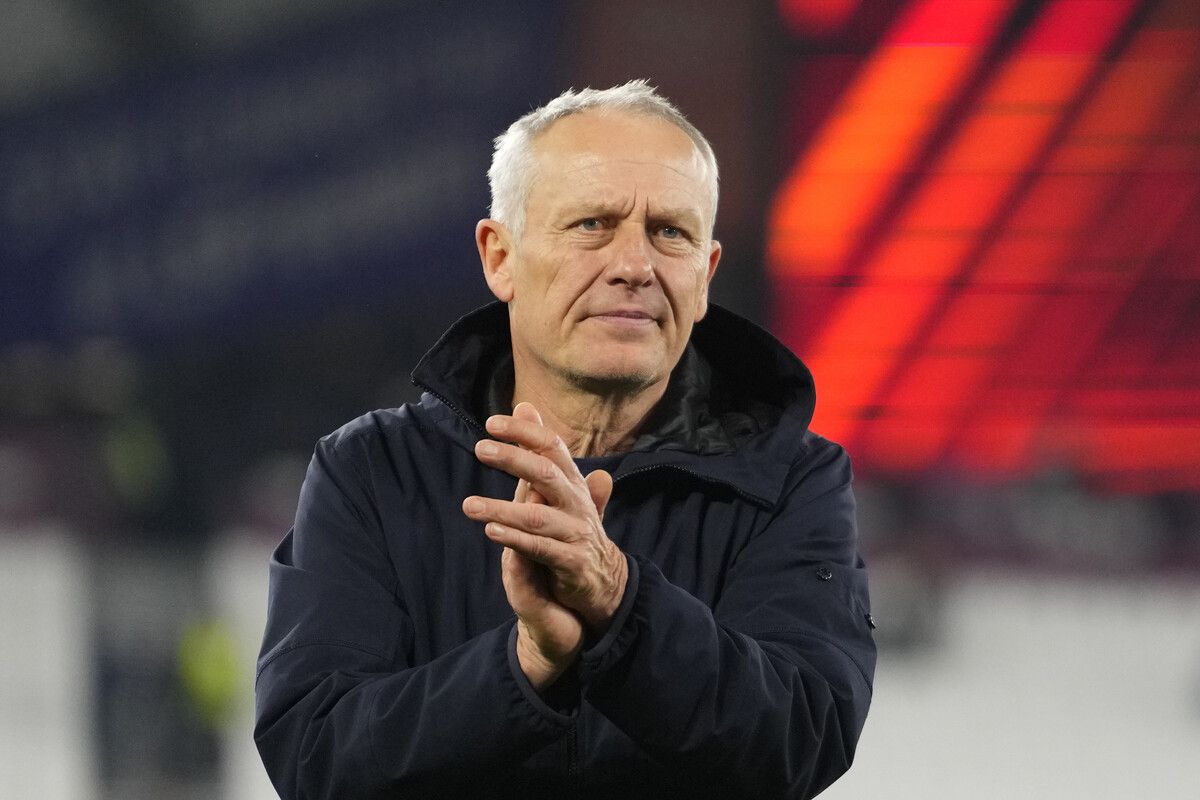 Am 4463. Tag als Coach des SC Freiburg gab Christian Streich den Abschied bekannt.ap