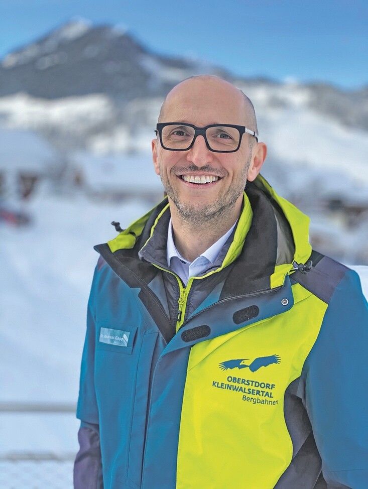 Der Sprecher der Vorarlberger Seilbahnen, Andreas Gapp, zeigt sich zufrieden. ⇒FA