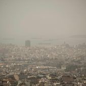 Sahara-Sand nebelt Athen ein