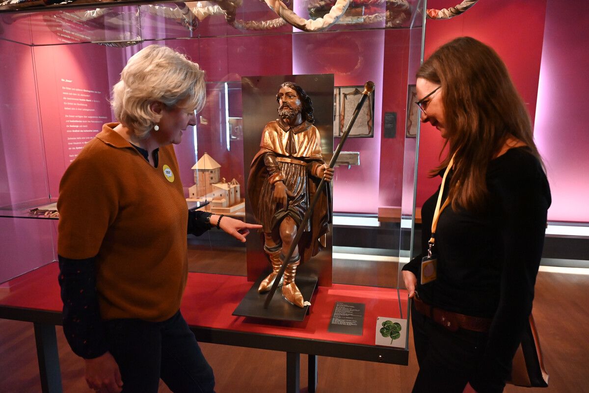 Barbara Motter vom Stadtmuseum erzählte über den heiligen Rochus. BVS