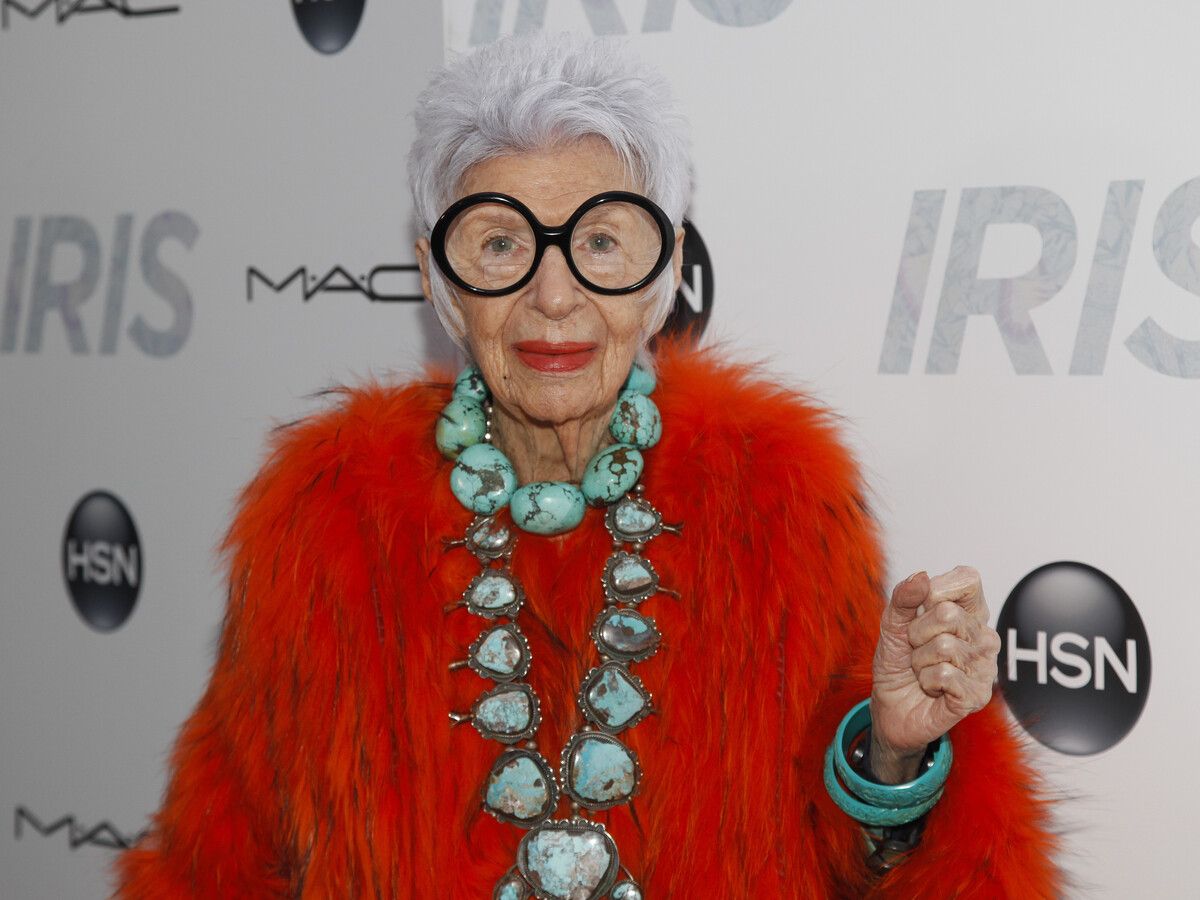 Bis zuletzt war Iris Apfel regelmäßiger Gast bei Modeschauen. AP