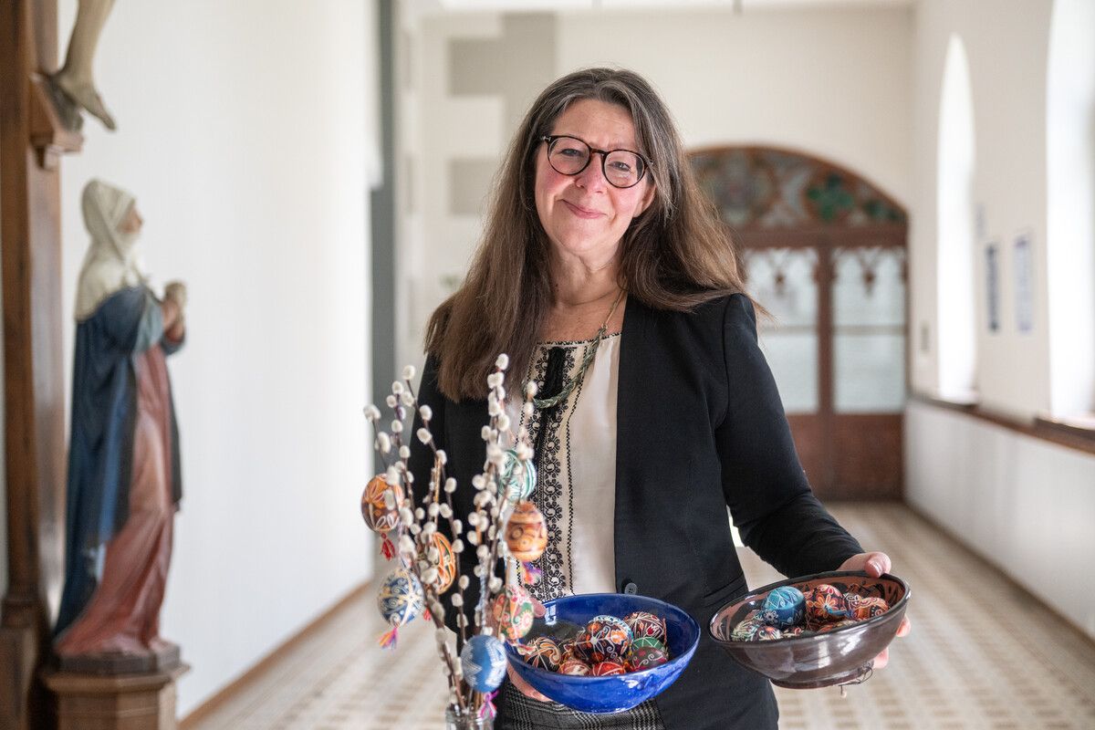 Chrystyna Lucyk-Berger ist von der Ukrainischen Kirche Vorarlberg. VN/Rhomberg