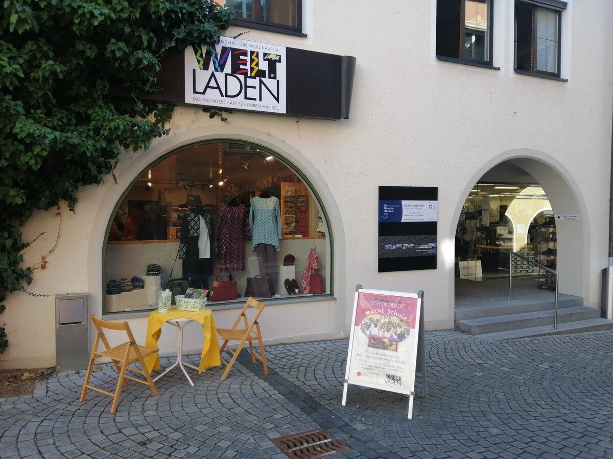 Der Weltladen in der Bludenzer Kirchgasse – wird es ihn nächstes Jahr noch geben? 
              Weltladen bludenz