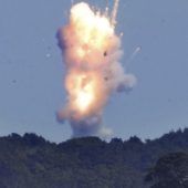 Explosion kurz nach dem Start