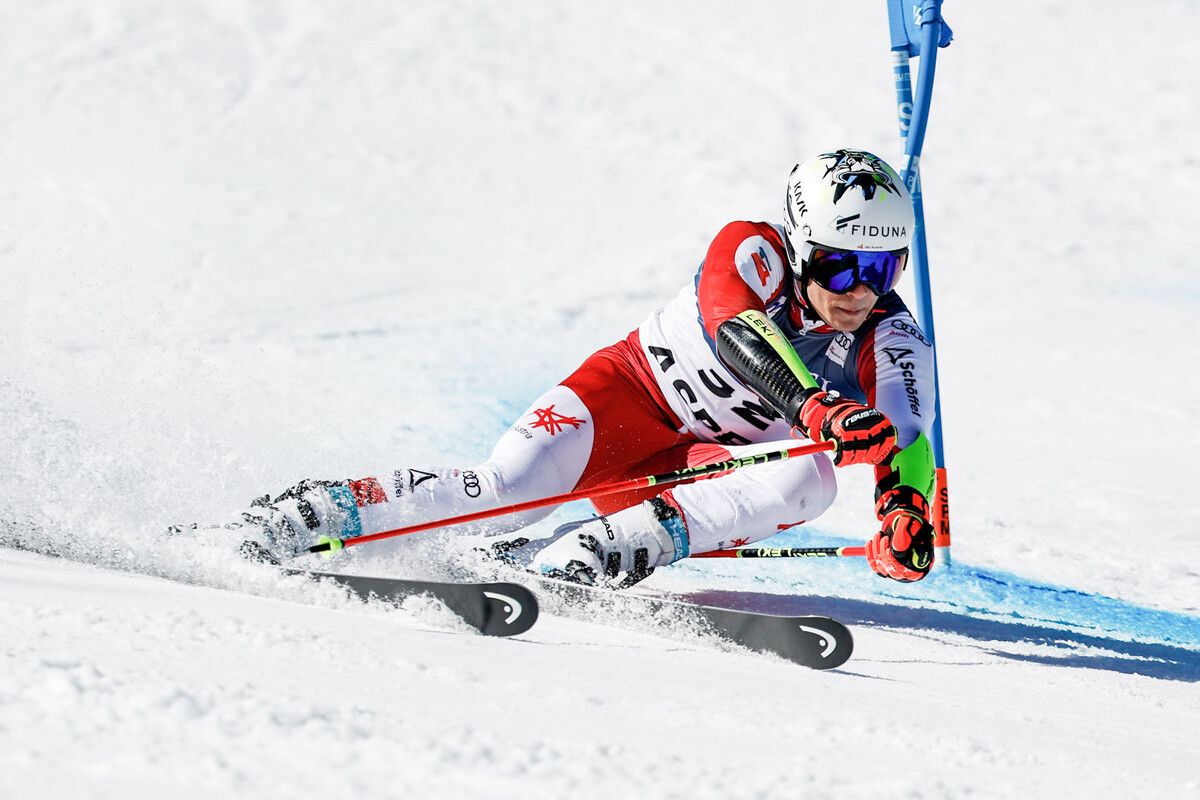 Der Mellauer Lukas Feurstein belegte als drittbester ÖSV-Läufer Rang 22 beim Riesentorlauf in Aspen.gepa