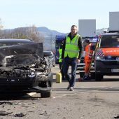 Vier Verletzte bei Karambolage auf der Autobahn
