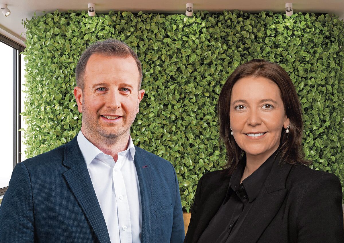 Die Geschäftsführer Christian Hagspiel und Martina Hirsch. s real