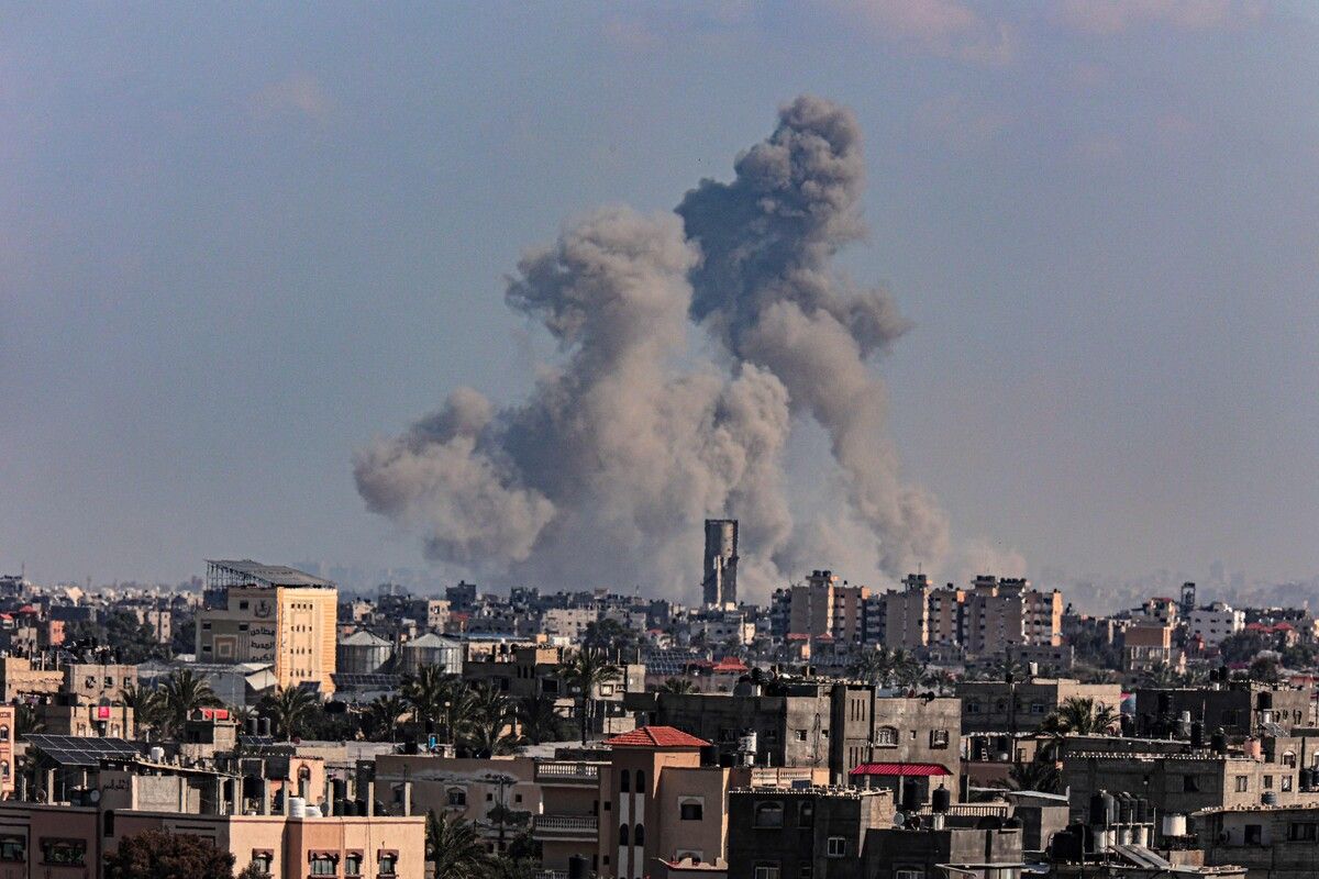 Die israelische Armee teilte mit, gezielte Angriffe auf die Stadt Khan Younis gemacht zu haben. AFP