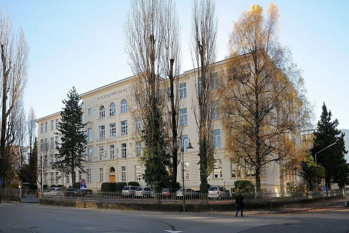 Die jüngste Drohung wurde im Mädchen-WC des Bundesgymnasiums Dornbirn in der Realschulstraße entdeckt. BG Dornbirn