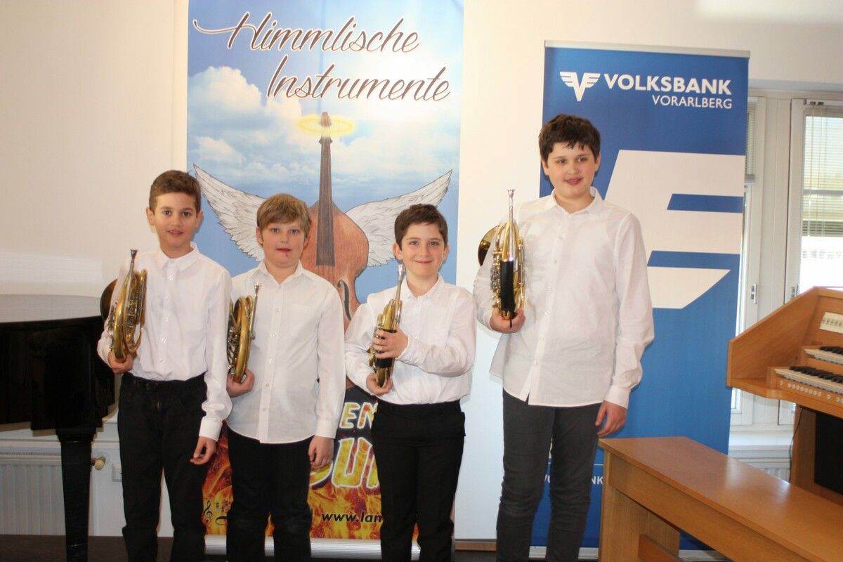 Die Junior Horns der Musikschule Rankweil sind für den Wettbewerb gewappnet. VN/TK