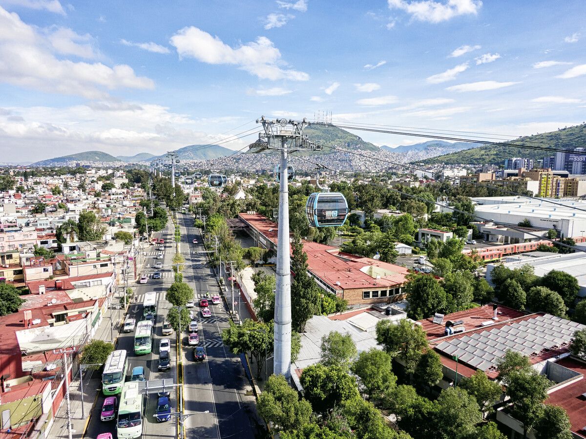 Die städtische Seilbahn von Doppelmayr in Mexico City. Nun kommt eine dritte Seilbahn-Line hinzu. doppelmayr