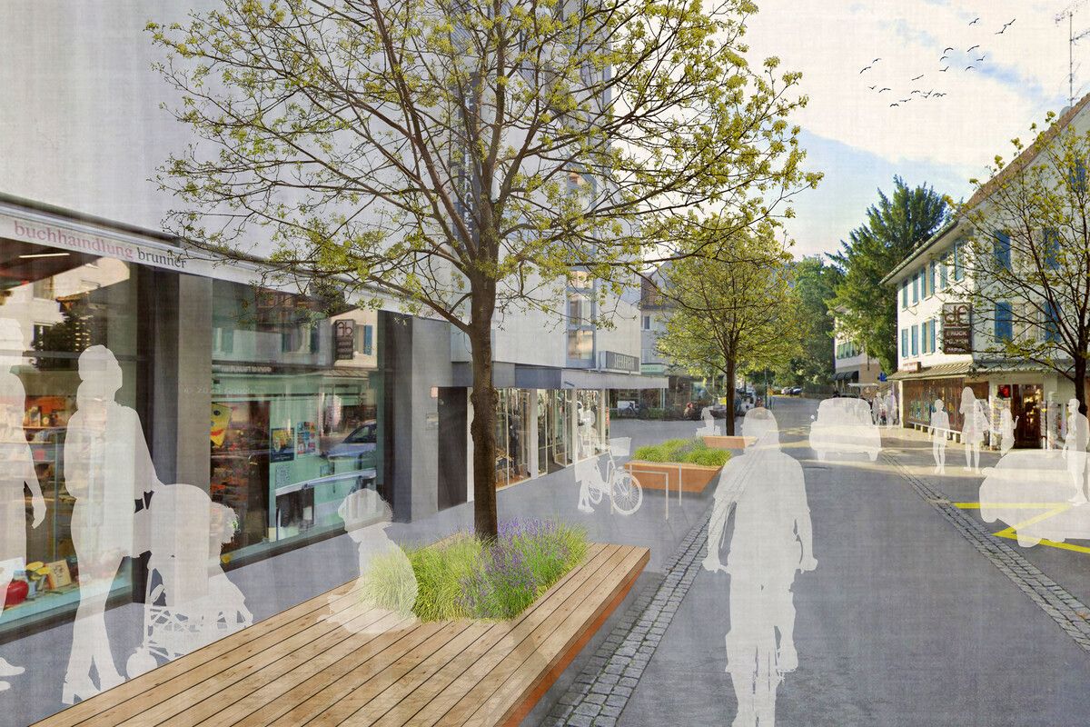 Die Marktstraße soll mehr Aufenthaltsqualität bieten, wenn sie fertig ist. Bald beginnen die Arbeiten.Stadt